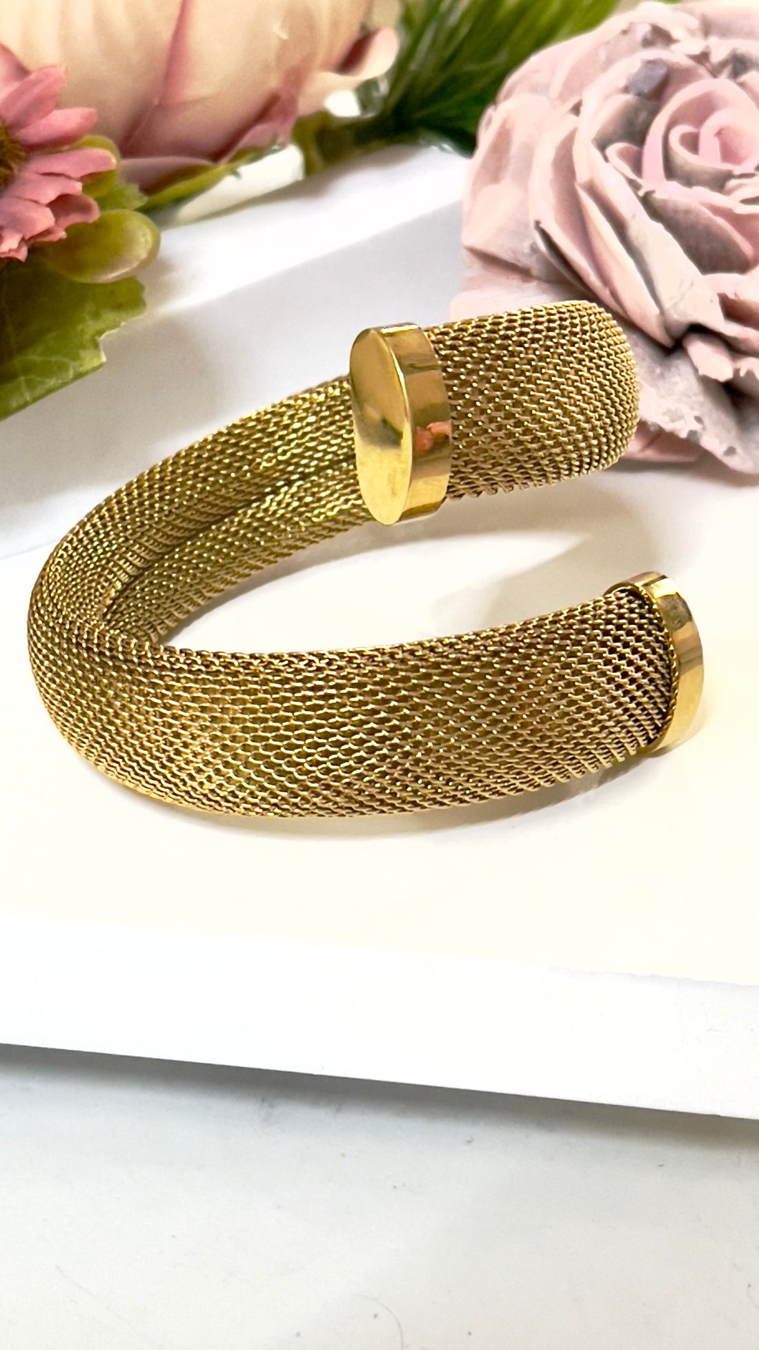 MESH PLAIN GOLD CUFF