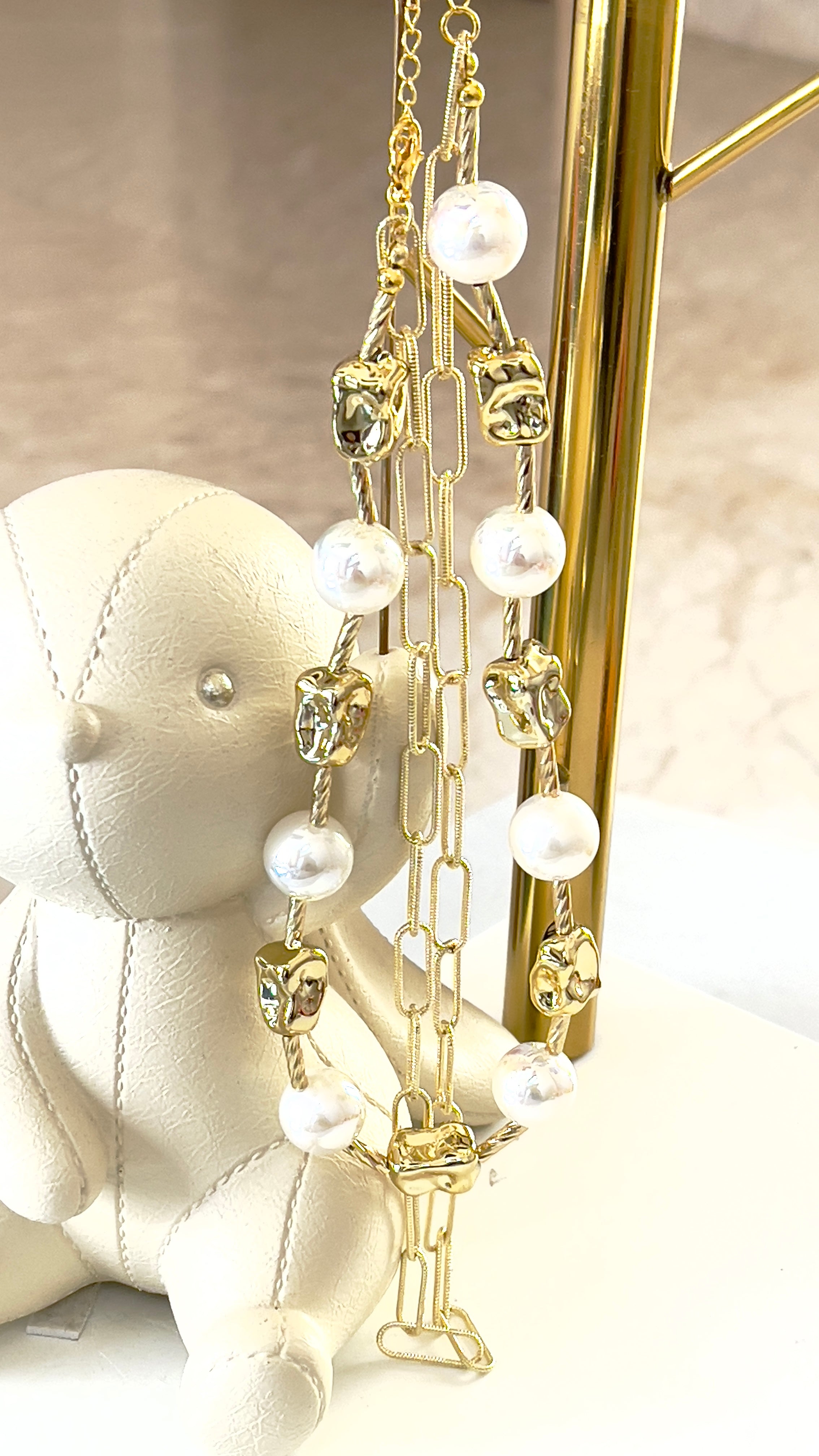 RECTANGLE PEARL STRING
