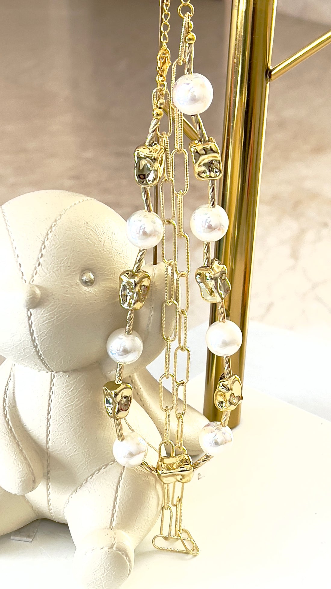 RECTANGLE PEARL STRING