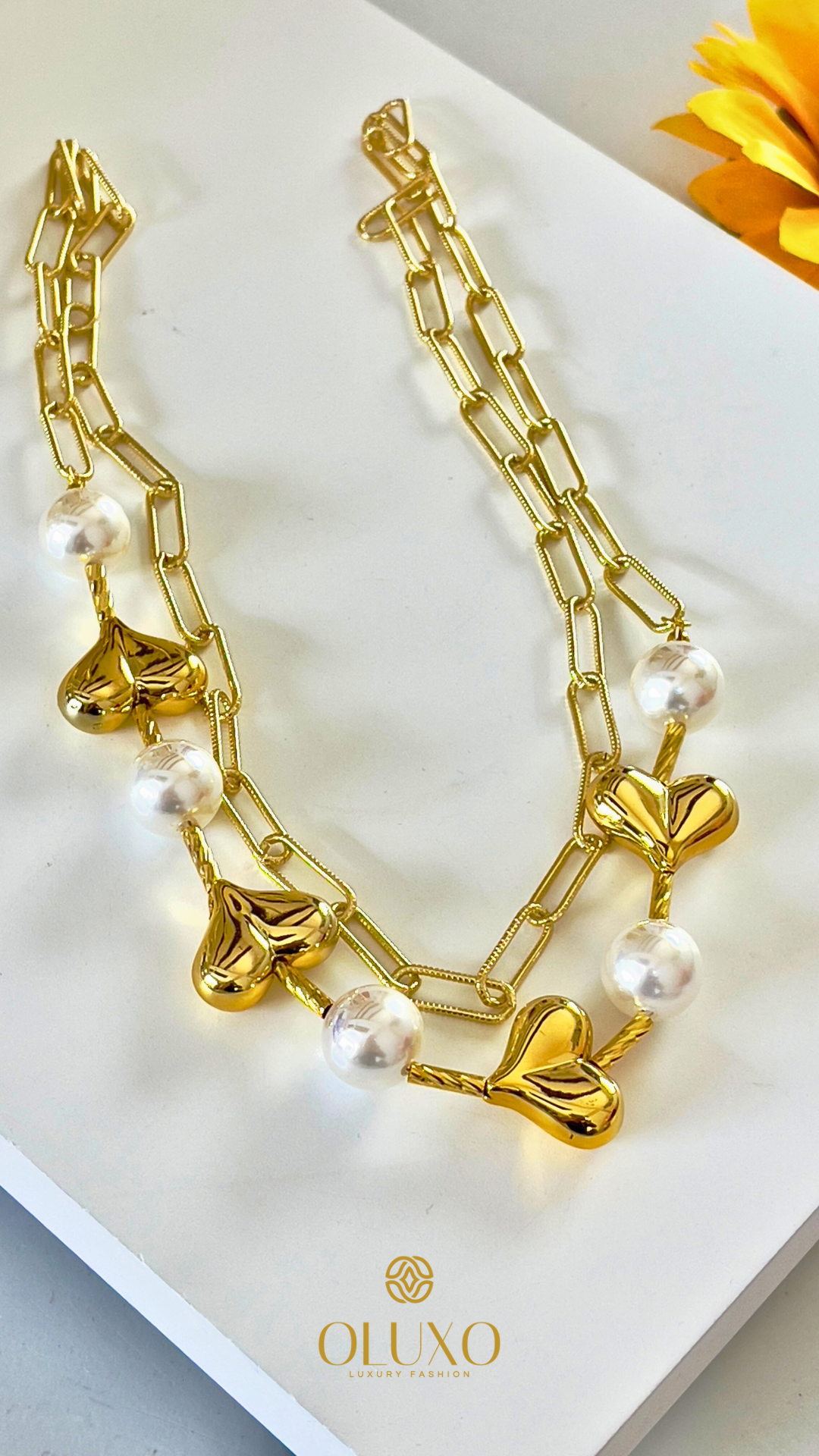HEART PEARL STRING