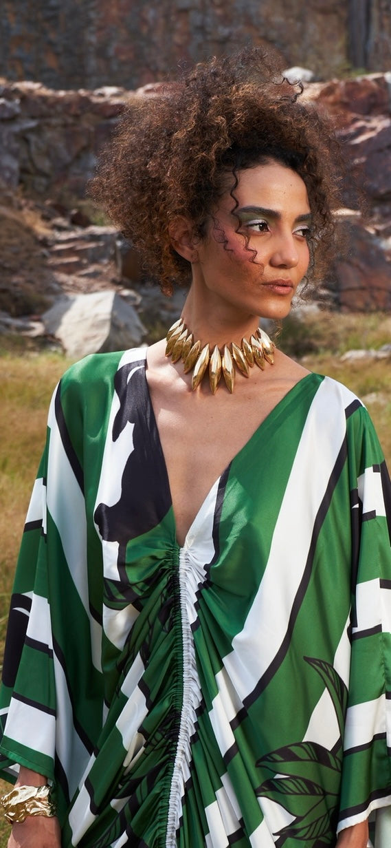 DOMED LEAF NECKLACE