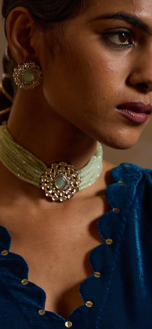 MINTY GREEN CHOKER SET
